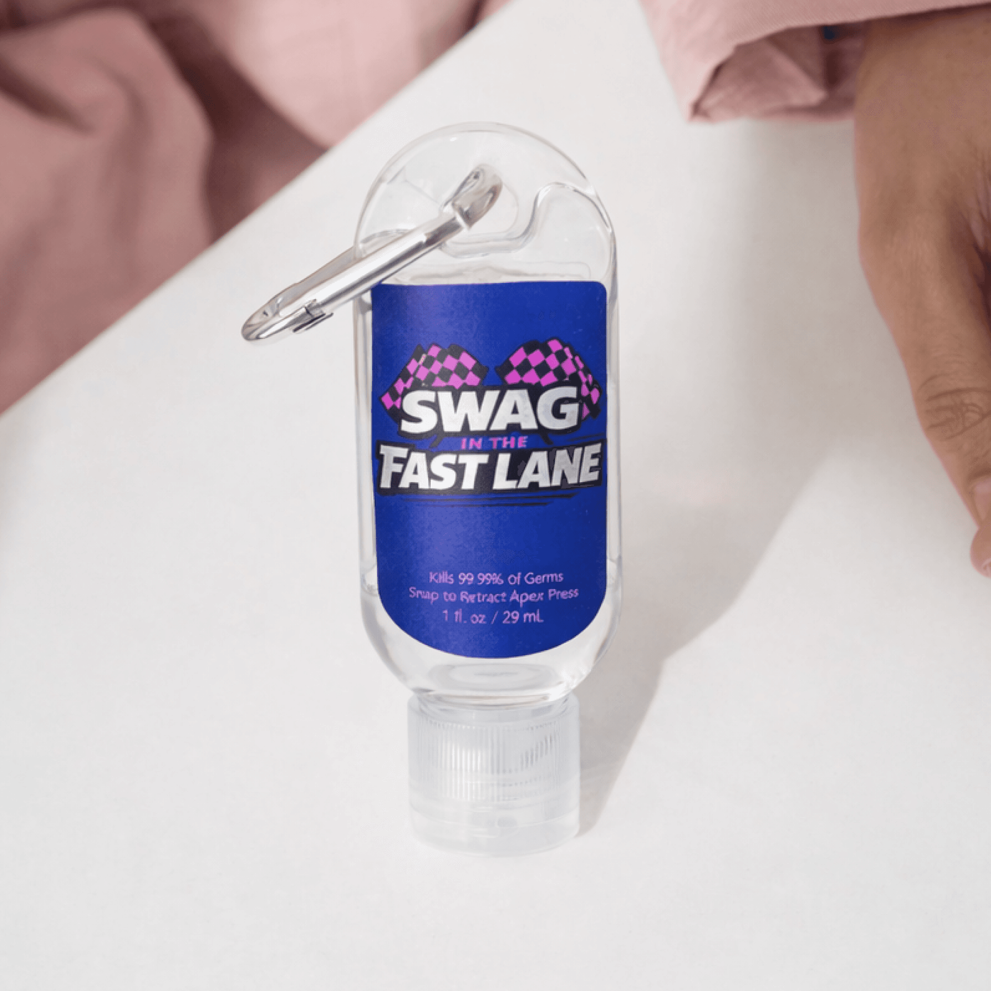 Clip-N-Go 1oz Hand Sanitizer with Mini Carabiner lifestyle