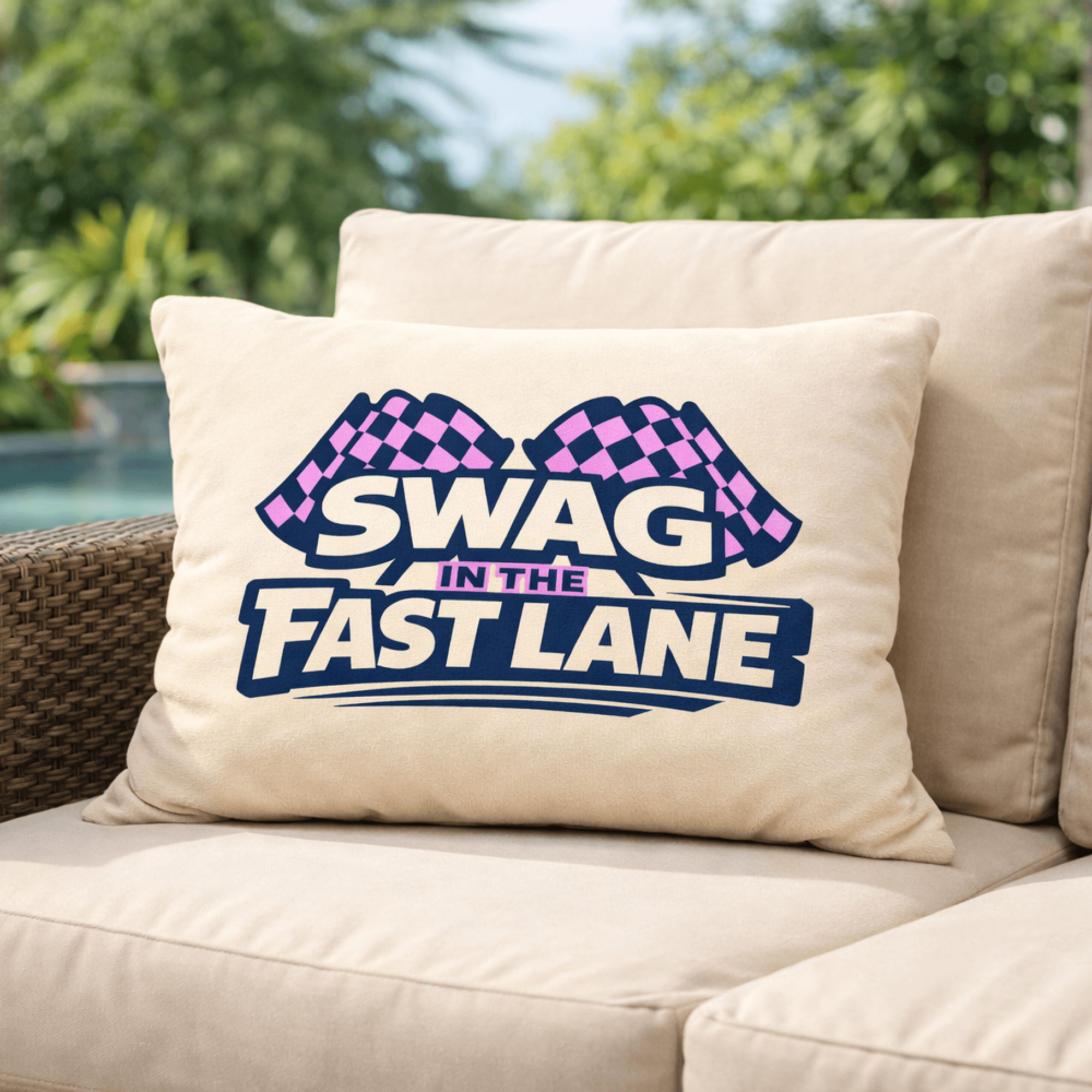 Chenille Lumbar Pillow thumbnail 2