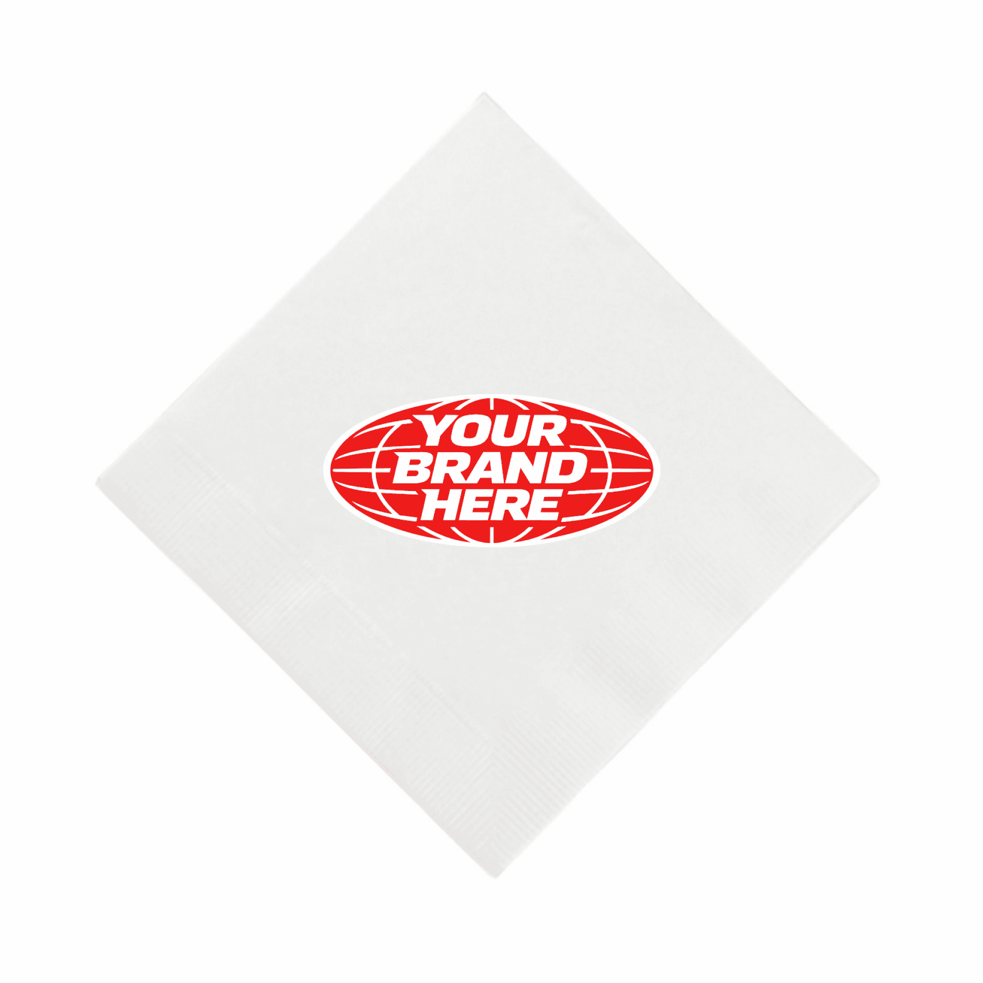 White 3 Ply Four Color Beverage Napkins — Image 1